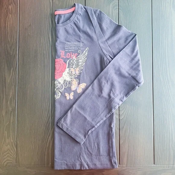 Primark | Girls Love Always Long Sleeve Shirt | 13-14 YRS - Picture 3 of 6